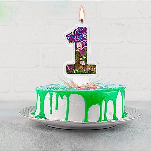 Vela Masha e o Urso 1 ano Decoração festa aniverspario