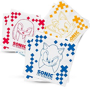 50 Guardanapos Decoração Sonic Papel festa aniversário