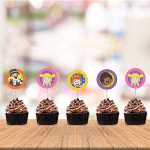 Topper tag Para Doces Mundo Bita topo docinhos decoração