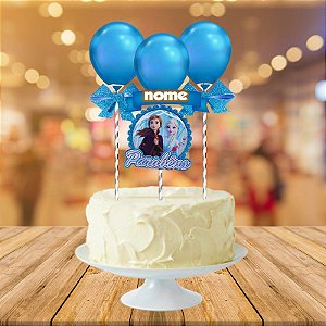 Topo de bolo Frozen topper  em EVA 3d