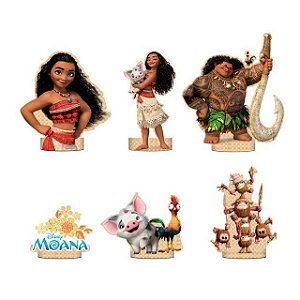 Decoração Display De mesa Moana 6 uni festa completa