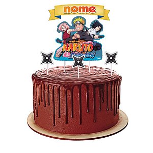 Topo de bolo aniversário Naruto topper , kit completo festa