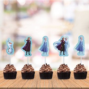 Topper teg Para doces Frozen decoração festa aniversário