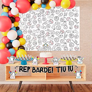 Kit festa decoração Flork em EVA 39 peças decoração fácil