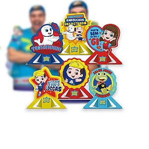 Decoração festa Luccas Neto Display de mesa - 6 Unidades