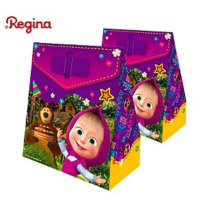 8 Caixa Surpresa Masha e o Urso Decoração aniversário festa