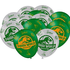 25 Bexigas balões jurassic world decoração festa