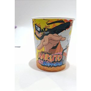 8 Lembrancinha copos decoração Naruto festa de aniversário