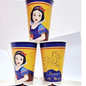 8  lembrancinhas copos festa Branca de neve decoração anivertsário