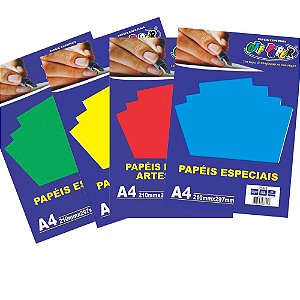 20 folhas Papel Color Plus Off Paper 180g artesanato