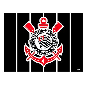 Painel TNT Decoração Corinthians  festa Aniversário GIGANTE 1,40m