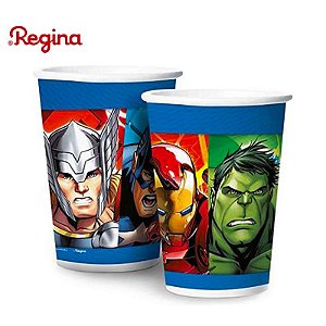 8 Copos Festa Vingadores decoração aniversário