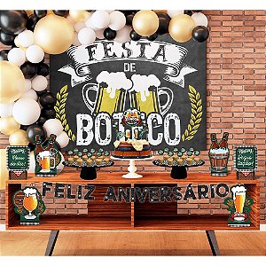 Kit festa decoração Buteco EVA 39 peças decoração fácil
