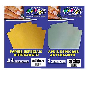 10 folhas Papel Lamicote Off Paper 250g artesanato