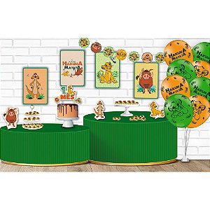 Kit festa Mesversário Rei Leão 60pçs Decoração aniversário