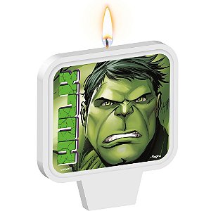 Vela Hulk Decoração Festa topo bolo aniversário