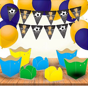 Kit festa futebol Decoração Brasil COPA DO MUNDO 281 itns