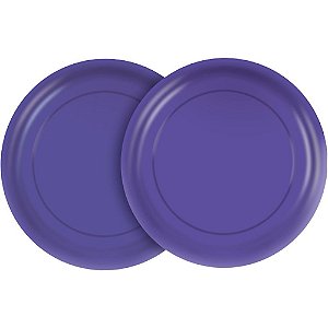 8 Pratos descartáveis 15cm Violeta decoração festa