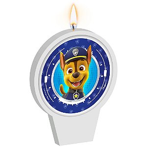 Vela Decoração Patrulha canina Maior/ Mais cor/ pavio mágico