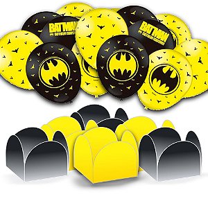 Kit festa Completo 125 uni Decoração festa Batman