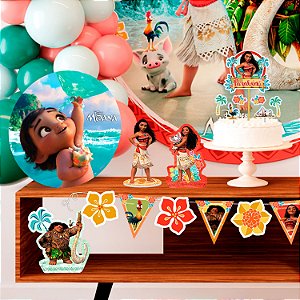 Decoração festa Moana Baby Redondo GIGANTE 46,5cm