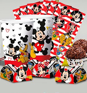 kit festa Decoração Mickey 188 pçs Aniversário Completo