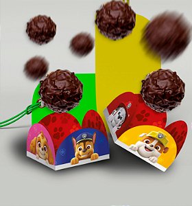 Kit forminhas para doces 150 uni Decoração Patrulha canina