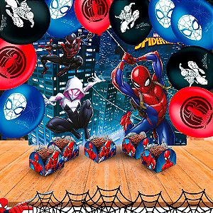 Kit Festa Homem aranha 76 itens decoração aniversário