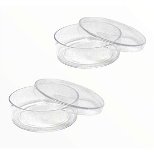 20 Latinhas transparetes 4cm Cristal Acrilico resistênte