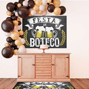 Painel GIGANTE Decoração Festa Boteco em TNT 1,40m