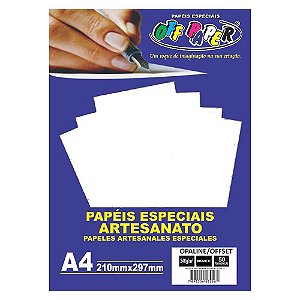 50 Folhas papel artesanato OPALINE/OFFSET A4 240G