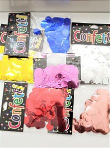 Confetes Metalizados Para Balão Bubble 10g mais brilho escolha cor