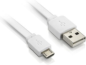 CABO MICRO USB PVC 1M BRANCO VQ-D88