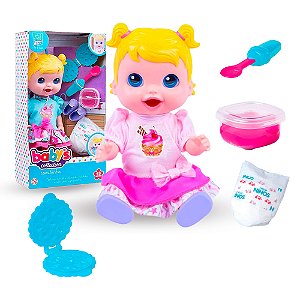 Boneca Come papinha babys colection comidinha + Acessórios