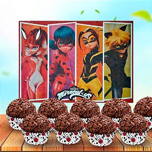 Kit Decoração Festa Ladybug 101 pçs Aniversário Completo