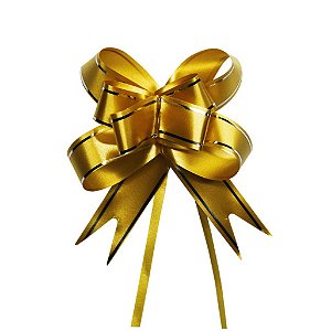 10 LAÇO FACIL 17X34MM DOURADO DECORAÇÃO PERFEITA