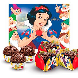 Kit festa Branca de neve Completo 151 pçs Aniversário