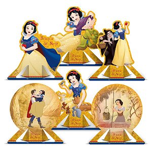 Decoração Display de mesa festa Branca de neve 6 Unidades