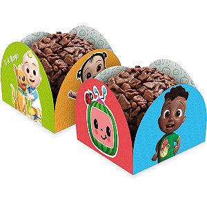 50 Forminhas para doces Decoração festa Cocomelon mais cor