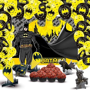 Kit festa Batman decoração aniversário completo 134 itens