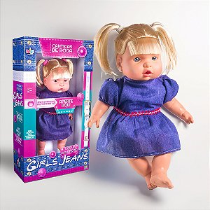 Boneca Girls Jeans Nova Coleção canta Cantigas