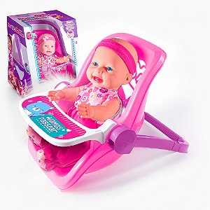 Boneca Sapekinha Passeio com Bebe Conforto cheirinho 2 EM 1