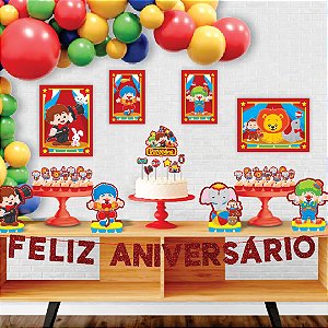 Kit festa CIRCO Decoração Aniversário completa EVA 40pçs