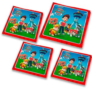 64 Guardanapos Decoração Patrulha Canina festa aniversário