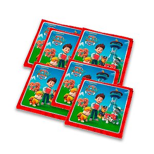 32 Guardanapos Decoração Patrulha Canina festa aniversário