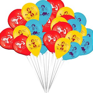 50 Balões Bexigas decoração Branca de Neve festas Aniversári