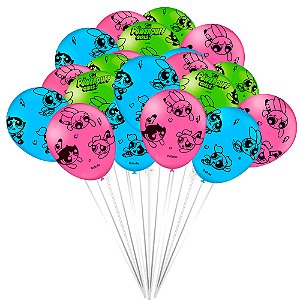 25 Balões Bexigas Meninas Super Poderosas Decoração Festa N9