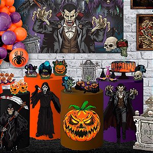 Painel Decoração Halloween Festa Horripilante - Abobora 32cm