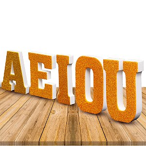 Kit letras em EVA com Gliter "SDDS MCK" monte suas frase