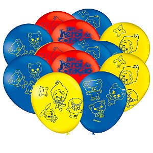 25 Bexigas balão n9 Decoração UM HEROI DO CORAÇAO festa